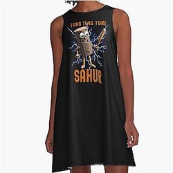 Tung Sahur Coffee Lovers Italian A-Line Dress
