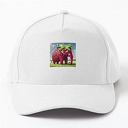 Strawberry Elephant Italian Brainrot Meme Baseball Cap