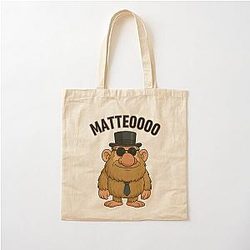 Mateo Italian Brainrot Meme Cotton Tote Bag