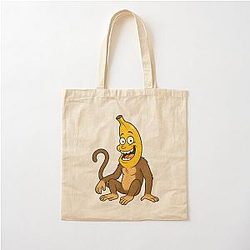 Italian Monkey Cotton Tote Bag