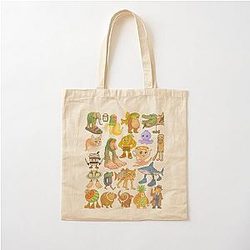Italian Brainrot Meme Type Collection Hand Drawn T-Shirt Cotton Tote Bag