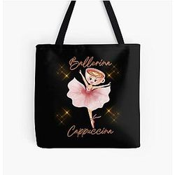 Ballerina Cappuccino Coffee Italian Meme All Over Print Tote Bag
