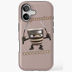 Cappuccino Ninja Italian iPhone Tough Case