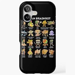Italian Brainrot Meme Hand Drawn iPhone Case for Kids