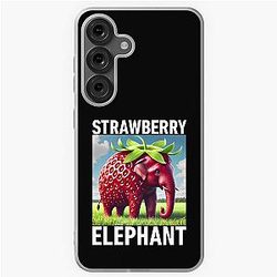 Strawberry Elephant Italian Soft Case for Kids Samsung Galaxy Meme
