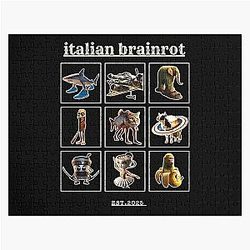 Italian Brain-rot Characters TikTok Meme Jigsaw Puzzle