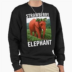 Strawberry Italian Meme for Kids Pullover Sweatshirt