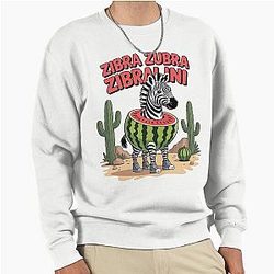 Zibra Italian Brainrot Meme Pullover Sweatshirt