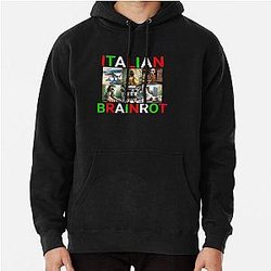 funny italian brainrot meme Pullover Hoodie