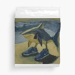 Italian Brainrot Oil Painting Duvet Cover