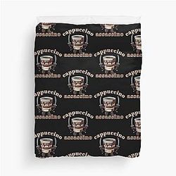 Cappuccino Italian Brainrot Duvet Cover