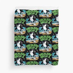 Orcala Beach Italian Meme Duvet Cover