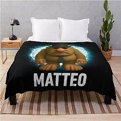 Matteo Brainrot Throw Blanket