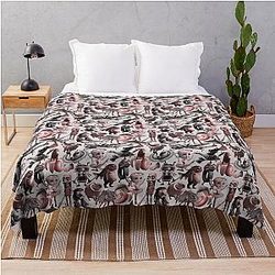 Monochromatic Italian Throw Blanket