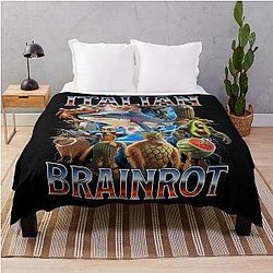 Funny Italian Throw Blanket