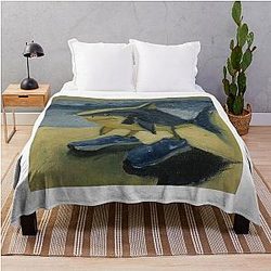 Italian Oil Painting Throw Blanket