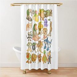 Italian Brainrot Meme Collection Crayon Kids Hand Drawn T-Shirt Shower