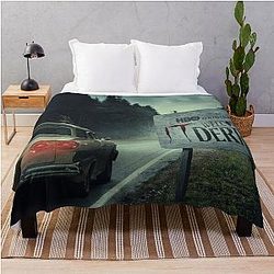 Vintage Welcome to Derry Poster Throw Blanket