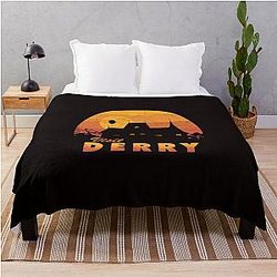 Visit Derry Halloween Throw Blanket