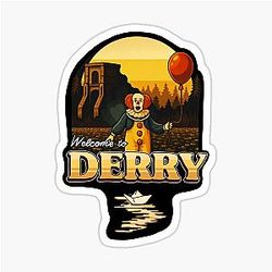 Welcome to Derry Vintage Horror Clowns Sticker