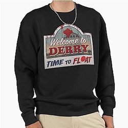 Welcome to Derry Horror Sign Inspired by IT Pullover Sweatshirt