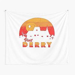 Music Vintage Model Visit Derry Premium Tapestry