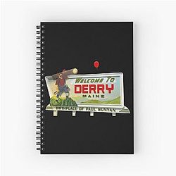 Welcome to Derry - Vintage Sign Inspired by Maine Notebook
