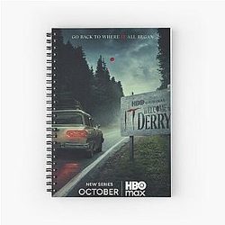 Vintage Welcome to Derry Poster Spiral Notebook