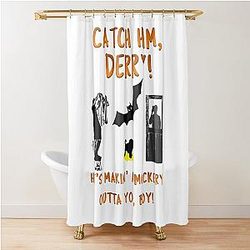 Lucky Gang of Athletes Catch Derry Cute Fan Shower Curtain