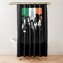 Retro Vintage Beautiful Model Derry Girls Music Shower Curtain