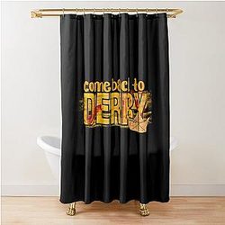 Bloody Come Back To Derry Horror Halloween Shower Curtain