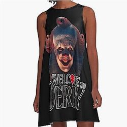 Welcome to Derry Horror Clowns A Line Dress