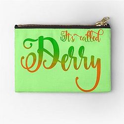 It's Derry Coloured Calligraphy Zipper Pouch