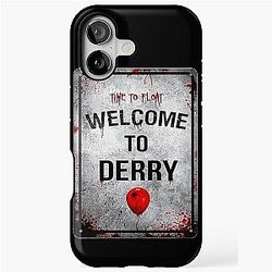 Welcome to Derry High Definition Horror Sign Inspired by IT iPhone Tough Case