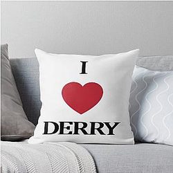 I Heart Derry Throw Pillow