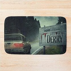 Vintage Welcome to Derry Poster Bath Mat