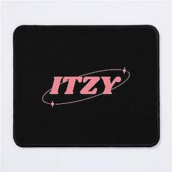 Itzy Aesthetic K Pop Black Mouse Pad