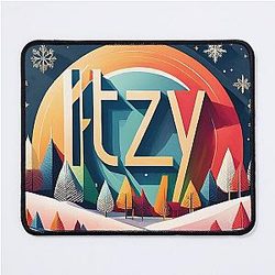 ITZY Christmas Snow Mouse Pad