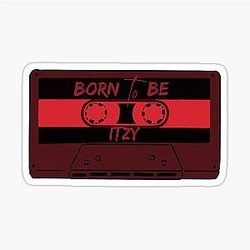 Itzy Born To Be Cassette Sticker