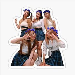 Itzy with Blue Hearts sticker