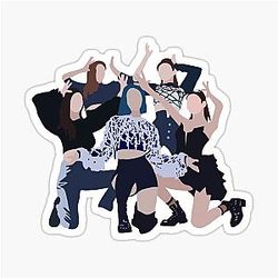 ITZY Wannabe Digital Illustration Sticker