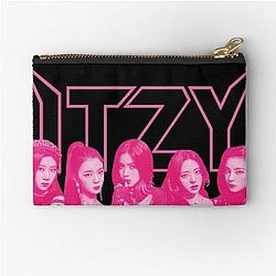 Metal ITZY Pink Zipper Pouch