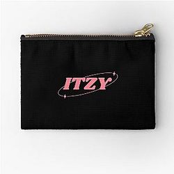Itzy Aesthetic K Pop Cute Black Zipper Pouch