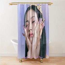 ITZY RyuJin Checkmate Shower Curtain
