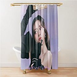 ITZY Yuna Checkmate Shower Curtain