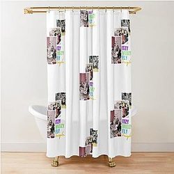 ITZY MIDZY Fly High White Shower Curtain