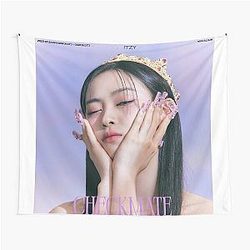 ITZY RyuJin Checkmate Tapestry