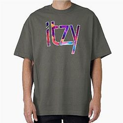 ITZY Logo Abstract Oversized T Shirt
