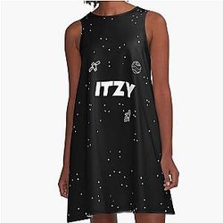 ITZY Galaxy A-Line Dress
