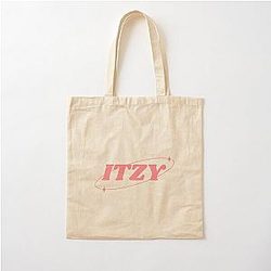 Itzy KPop Cute Black Cotton Tote Bag